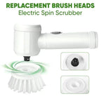 Electric Spin Scrubber Cordless Spin Scrubber with 5 Replaceable Brush Heads and Adjustable Extension Handle,5 in 1Cleaningbrush