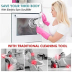 Electric Spin Scrubber Cordless Spin Scrubber with 5 Replaceable Brush Heads and Adjustable Extension Handle,5 in 1Cleaningbrush