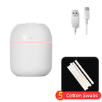 Portable Humidifier 220Ml White USB Desktop Indoor Air Atomization Humidifier Household Mute Large Spray Humidifier
